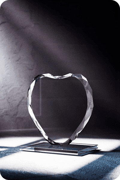 Kristall Statuette -  GLA0404